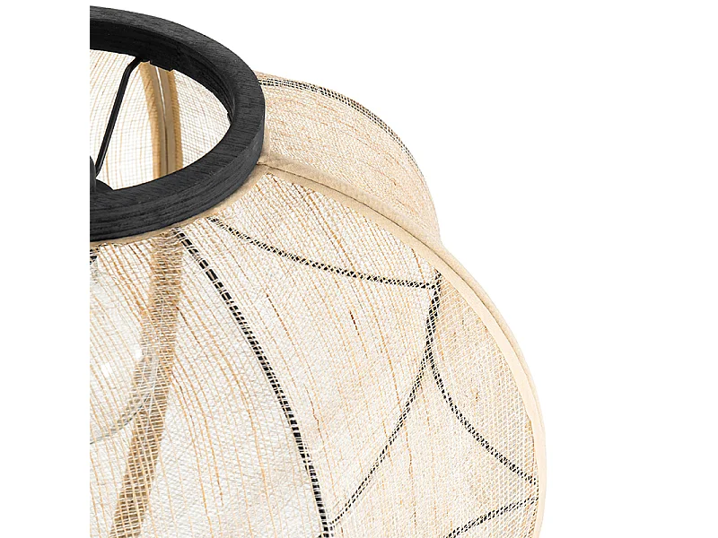 Suspension orientale tissu marron 48 cm - Rob