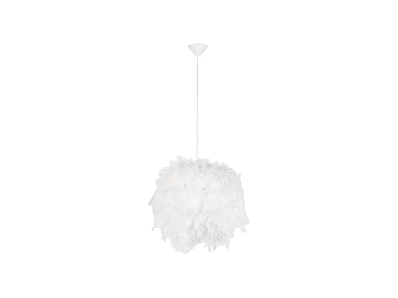 Suspension de style campagnard blanche avec plumes - Feather