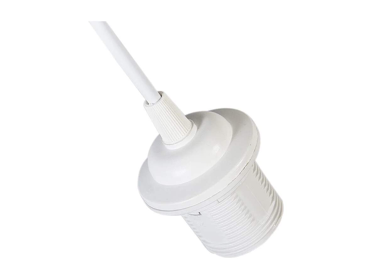 Suspension de style campagnard blanche avec plumes - Feather