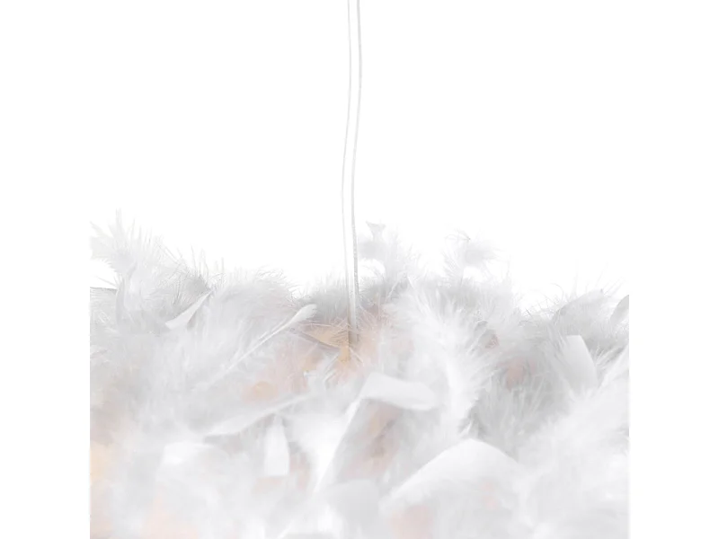 Suspension rustique blanche - Feather