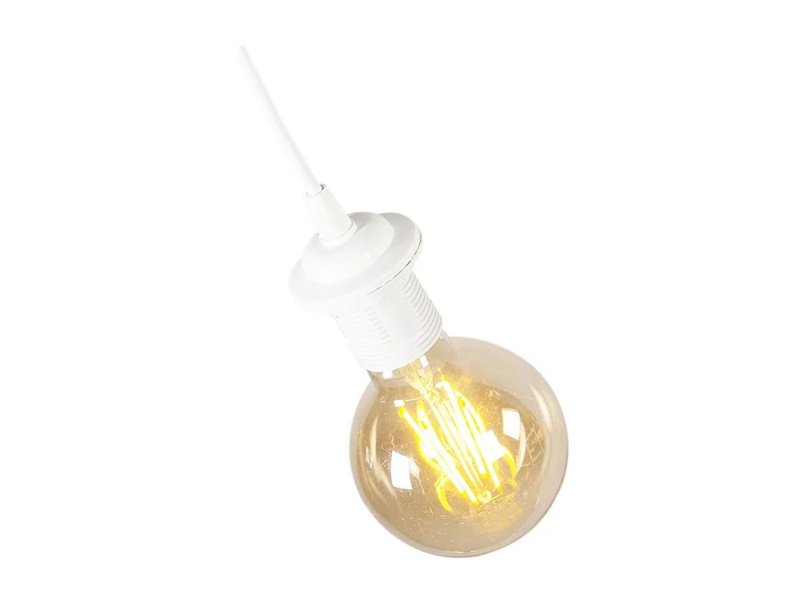Suspension rustique blanche - Feather