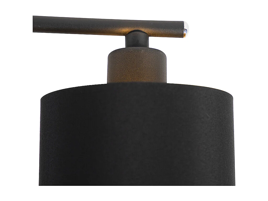 Lampe suspendue moderne noire orientable 6 lumières - Lofty