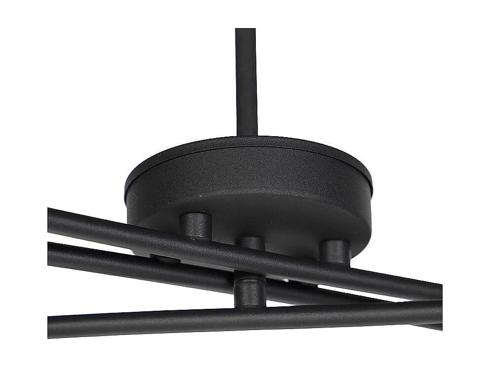 Lampe suspendue moderne noire orientable 6 lumières - Lofty
