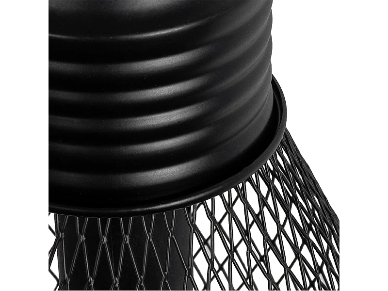 Suspension design noire 3 lumières - Raga