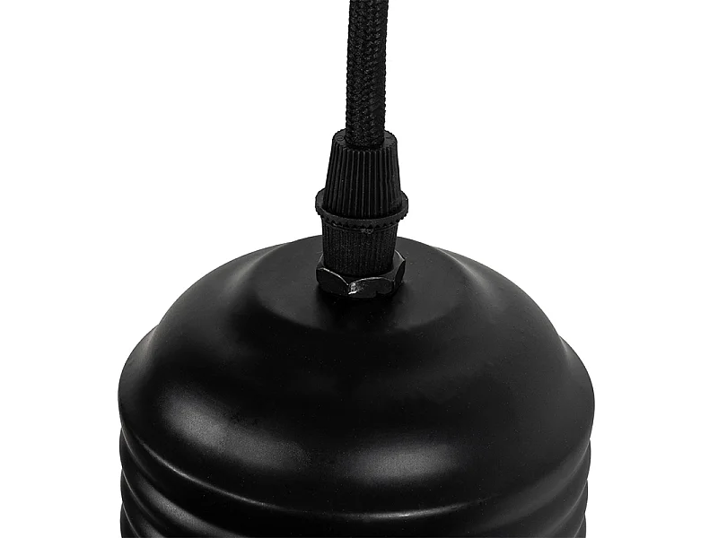 Suspension design noire 3 lumières - Raga