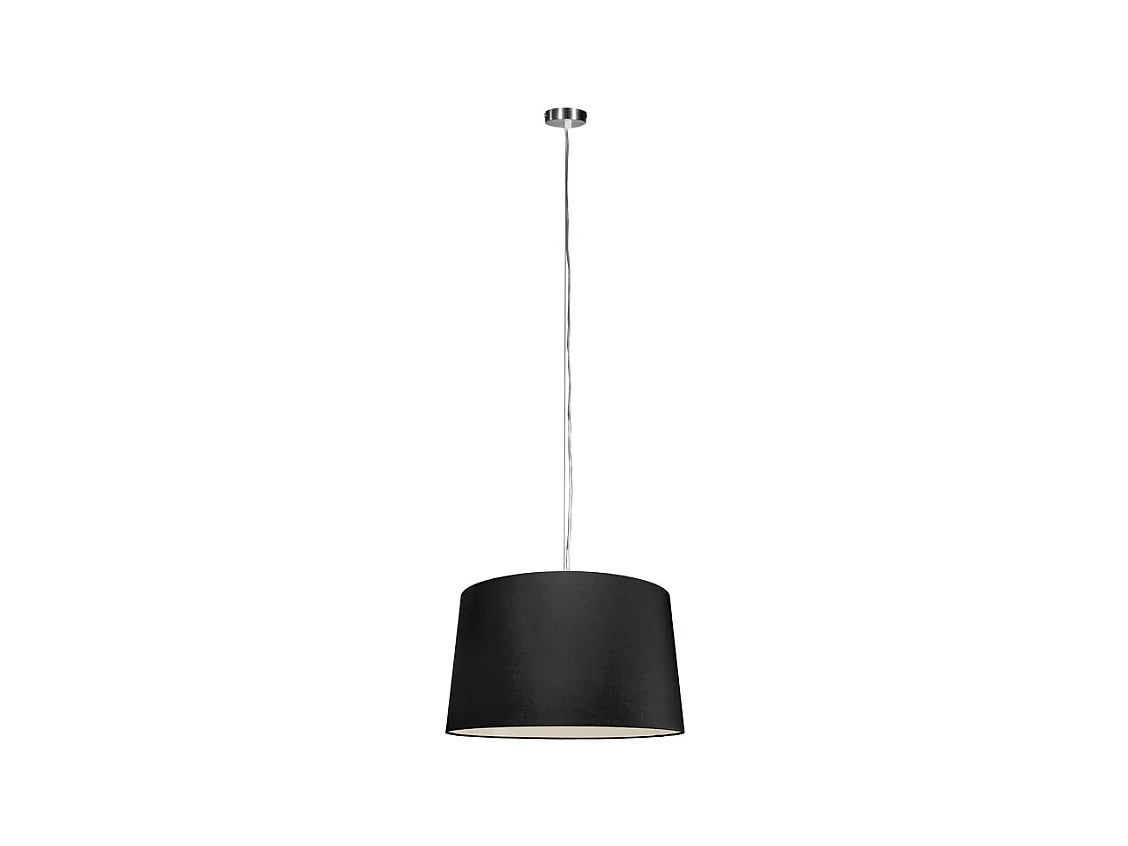 Lampe à suspension moderne en acier avec abat-jour 45 cm noir - Cappo 1