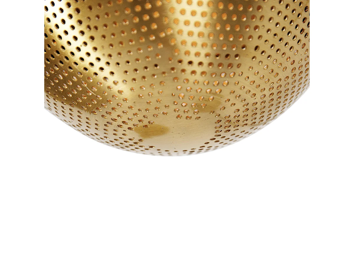 Suspension industrielle noire avec laiton 5 lumières - Haicha