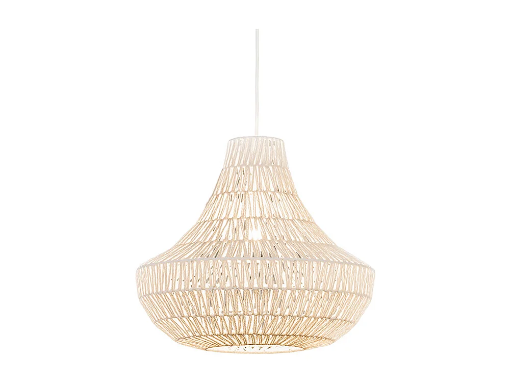 Lampe à suspension rétro blanche 50 cm - Lina Cono 50