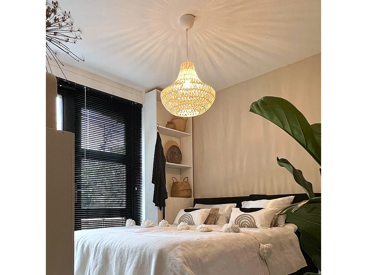 Lampe à suspension rétro blanche 50 cm - Lina Cono 50