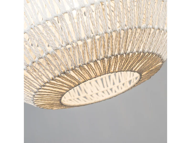 Lampe à suspension rétro blanche 50 cm - Lina Cono 50