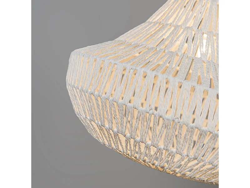 Lampe à suspension rétro blanche 50 cm - Lina Cono 50