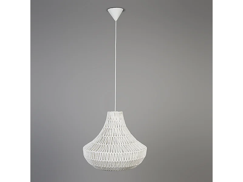 Suspension rétro blanche 50 cm - Lina Cono 50