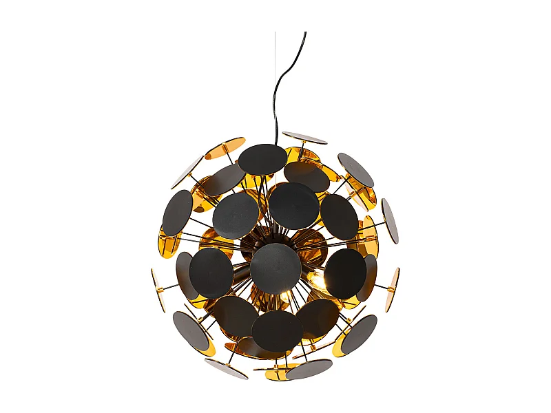 Suspension design noire et dorée - Cerchio