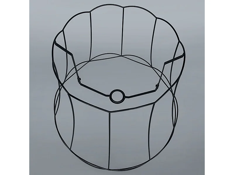 Lot de 2 lampes suspendues rétro noir 50 cm - Granny Frame