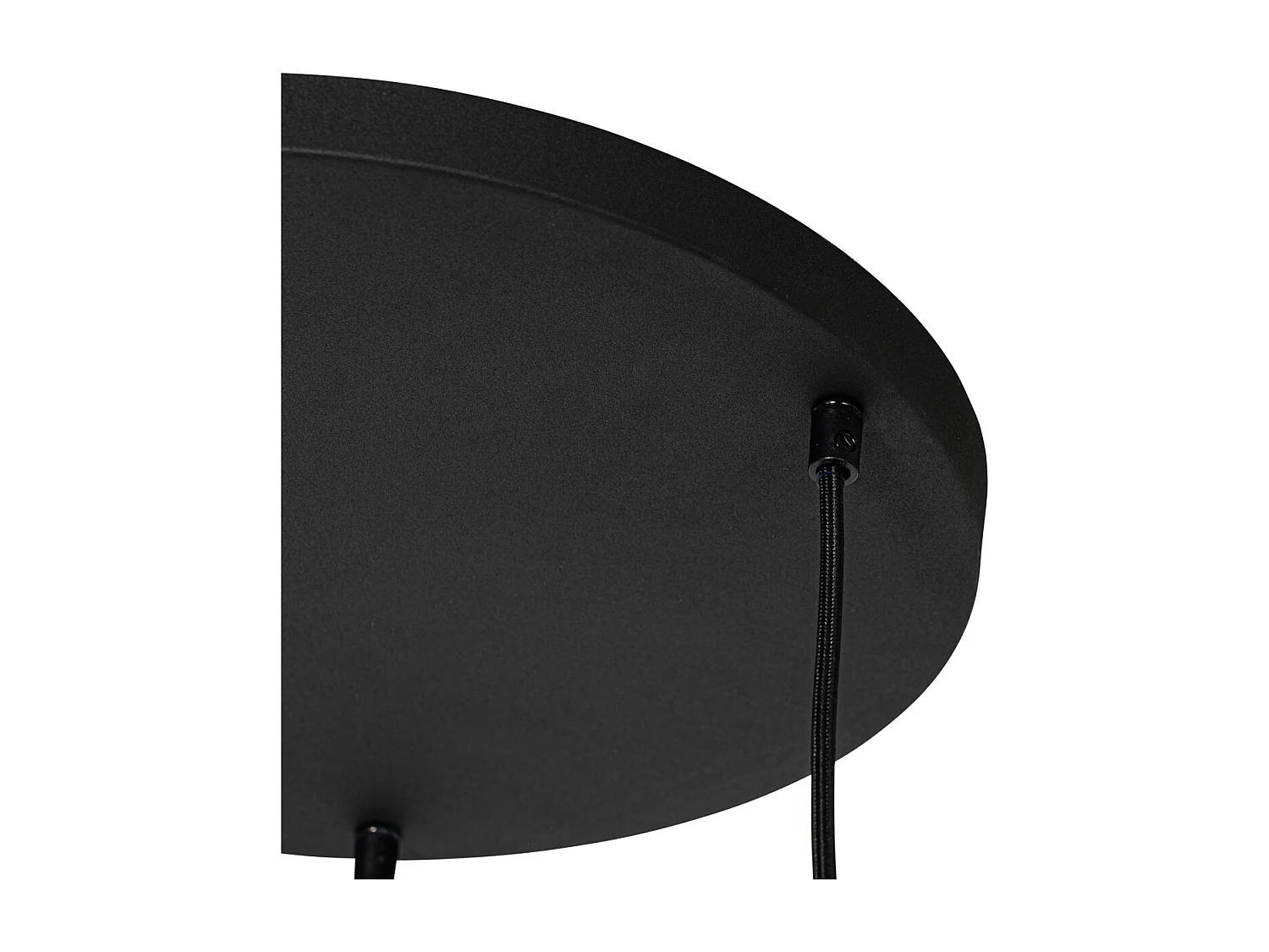 Suspension moderne noire avec blanc 3 lumières - Cloth