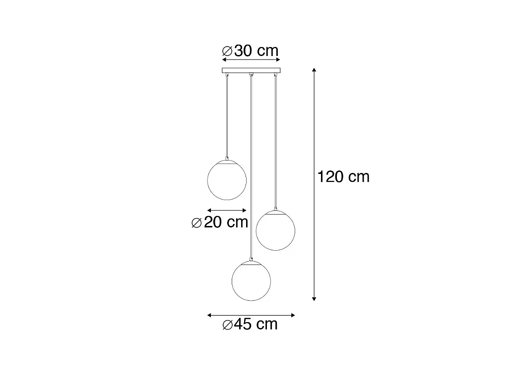 Lampe à suspension Art Déco en laiton avec verre bleu - PALLON