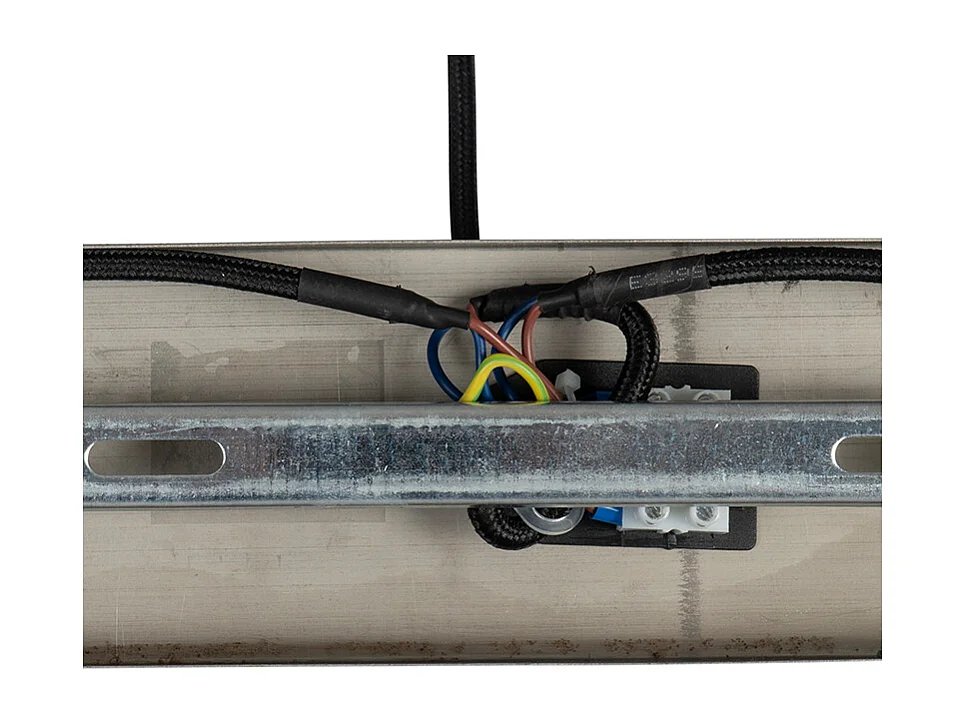 Suspension Art Déco en laiton avec verre vert 3 lumières - PALLON MEZZI