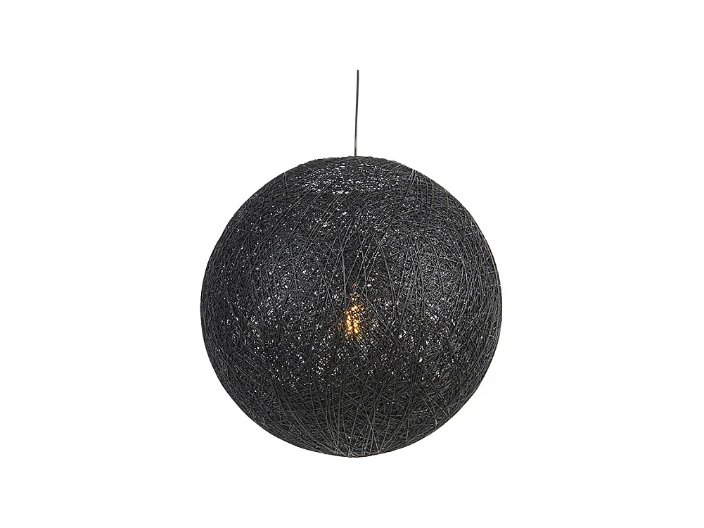 Lampe à suspension Country noire 60 cm - Corda