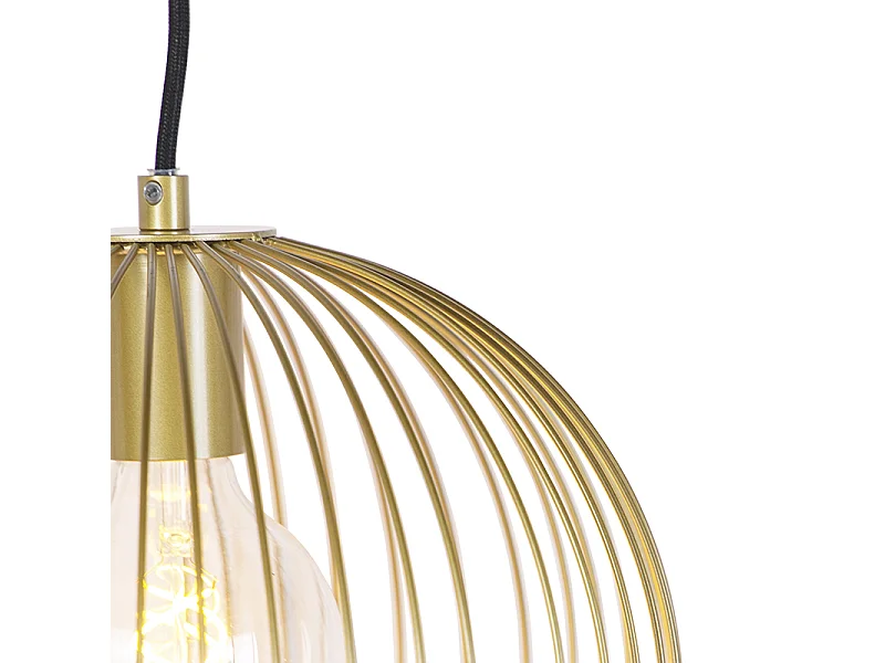 Suspension design dorée - Wire Dough