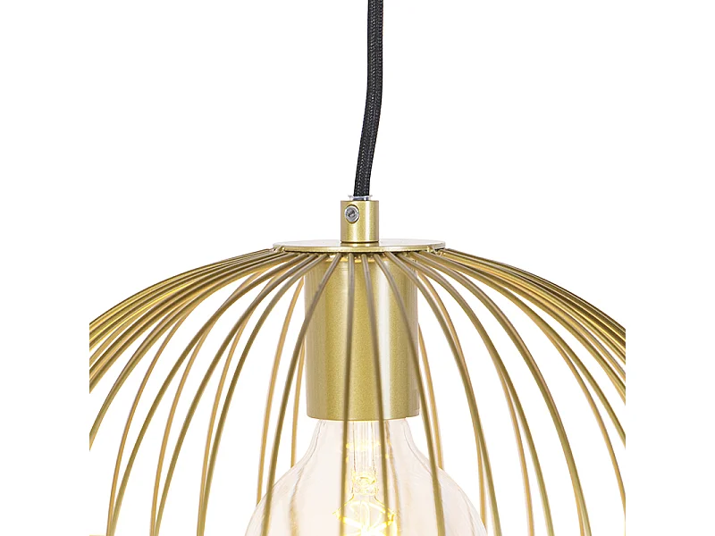 Suspension design dorée - Wire Dough