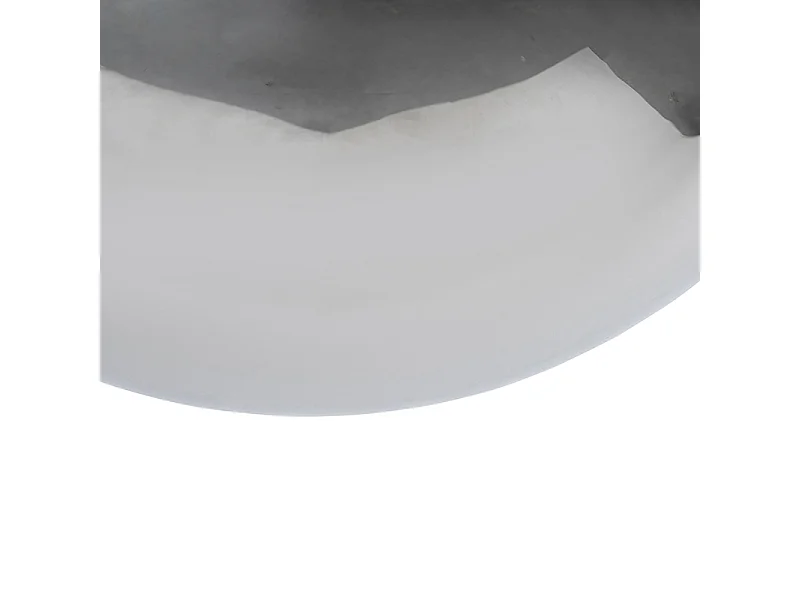 Lampe à suspension Art Déco noire avec verre fumé 30 cm - Pallon