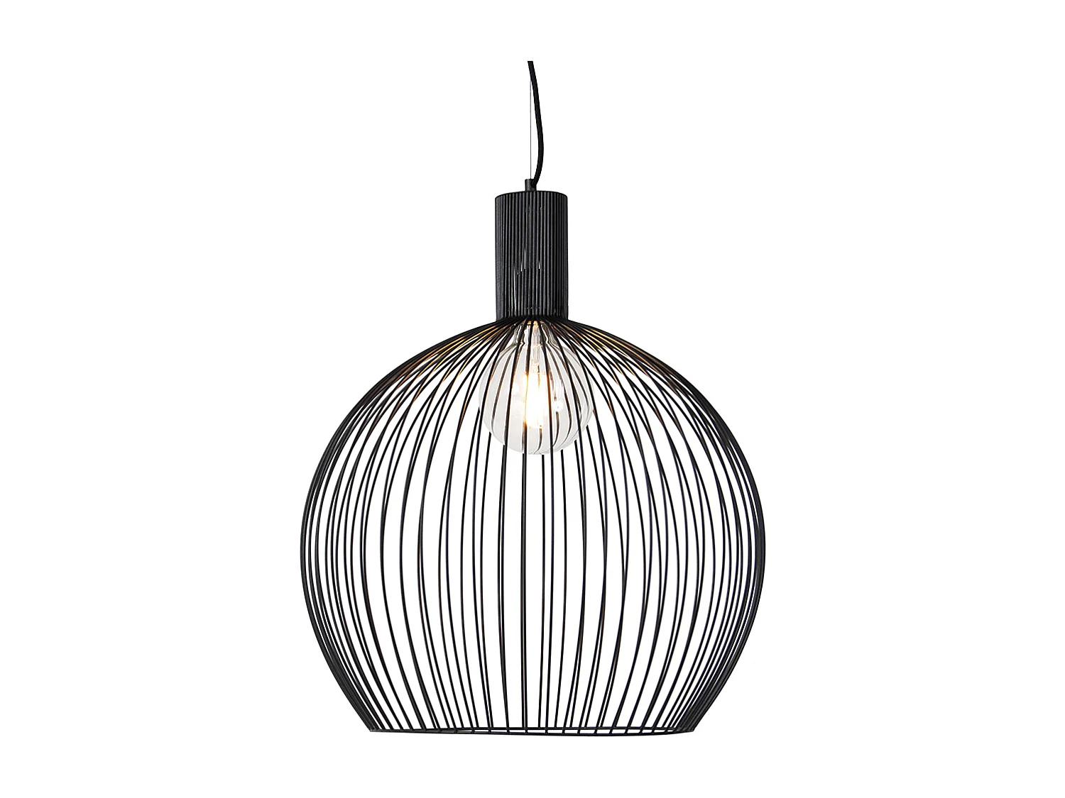 Suspension ronde intelligente noire 50 cm avec Wifi G95 - Dos