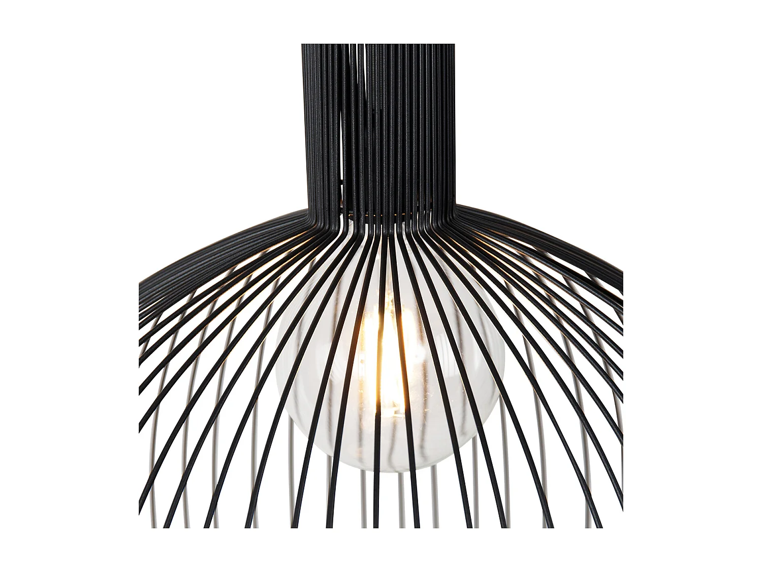 Suspension ronde intelligente noire 50 cm avec Wifi G95 - Dos