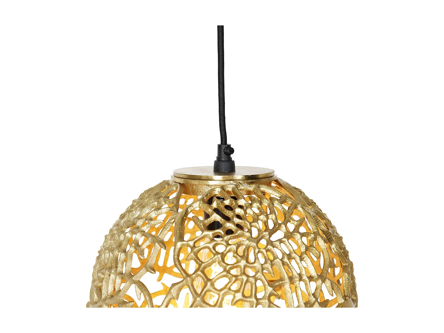 Suspension Art Déco Dorée et Noire - Maro