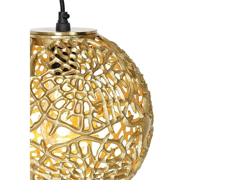 Suspension Art Déco Dorée et Noire - Maro