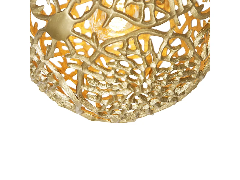 Suspension Art Déco Dorée et Noire - Maro