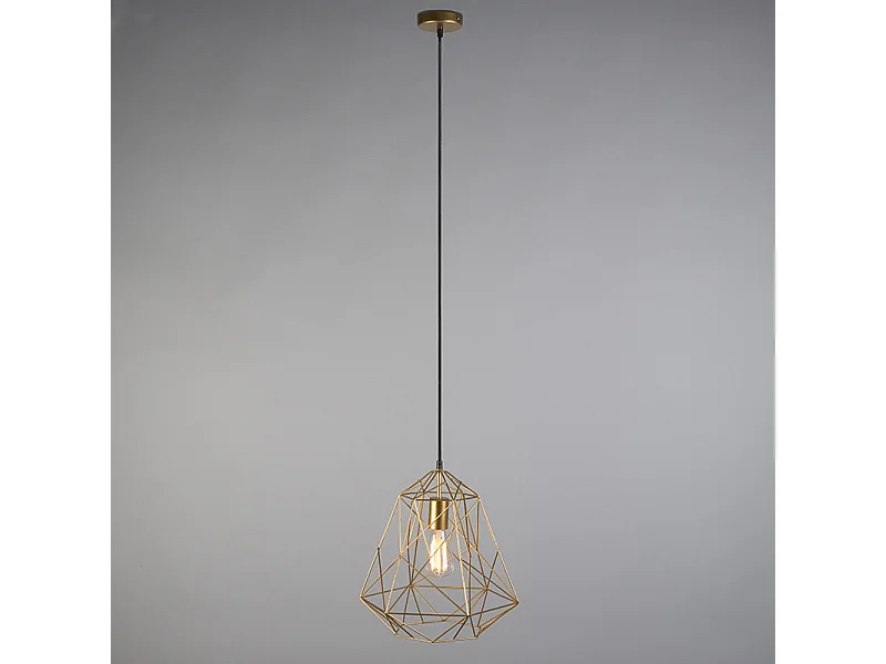 Lampe suspendue industrielle or - Framework Basic