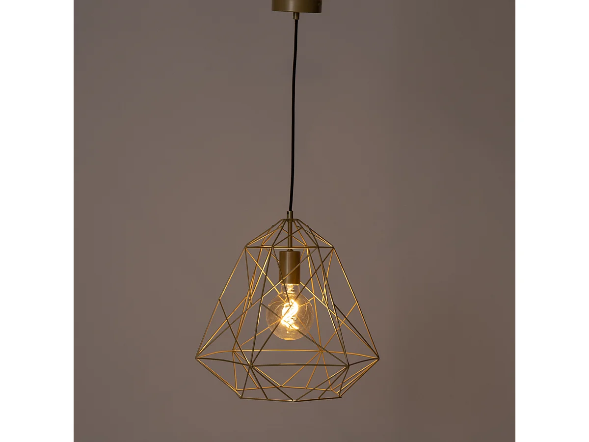 Suspension industrielle dorée - Framework Basic