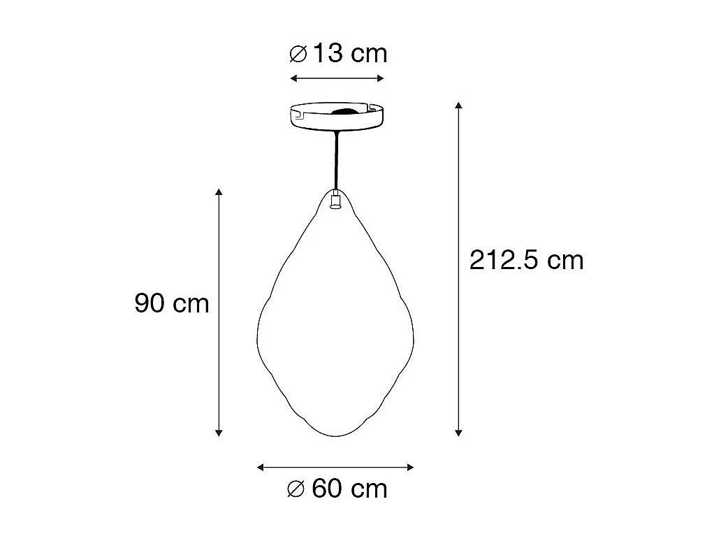 Suspension orientale dorée 90 cm - Nidum