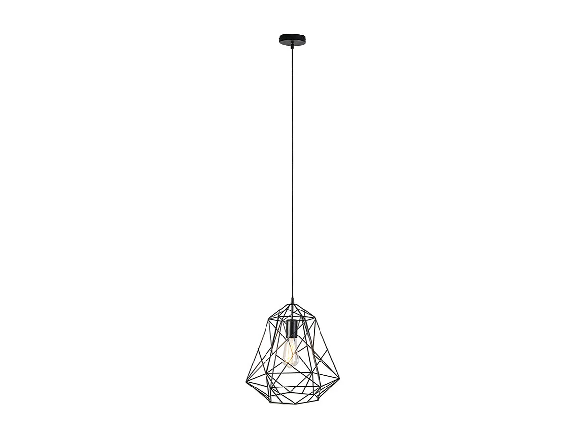 Lampe à suspension industrielle noire - Framework Basic
