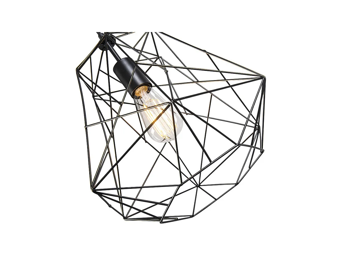 Lampe à suspension industrielle noire - Framework Basic