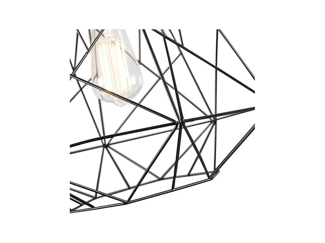 Lampe à suspension industrielle noire - Framework Basic