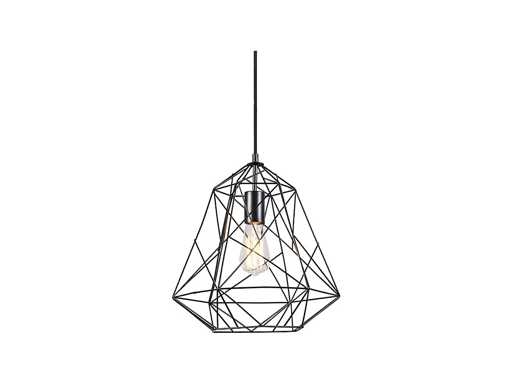 Lampe à suspension industrielle noire - Framework Basic