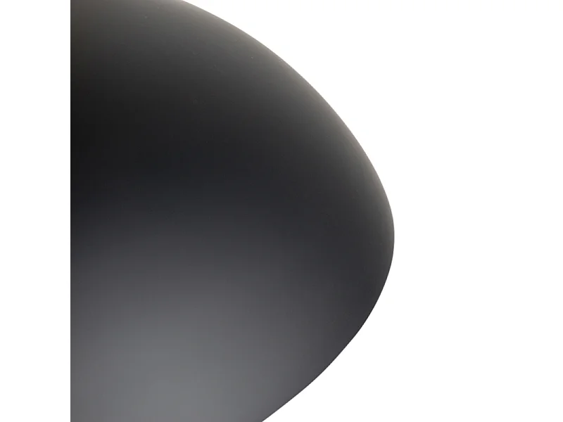 Suspension ronde moderne noire avec or 3 couches - Titus