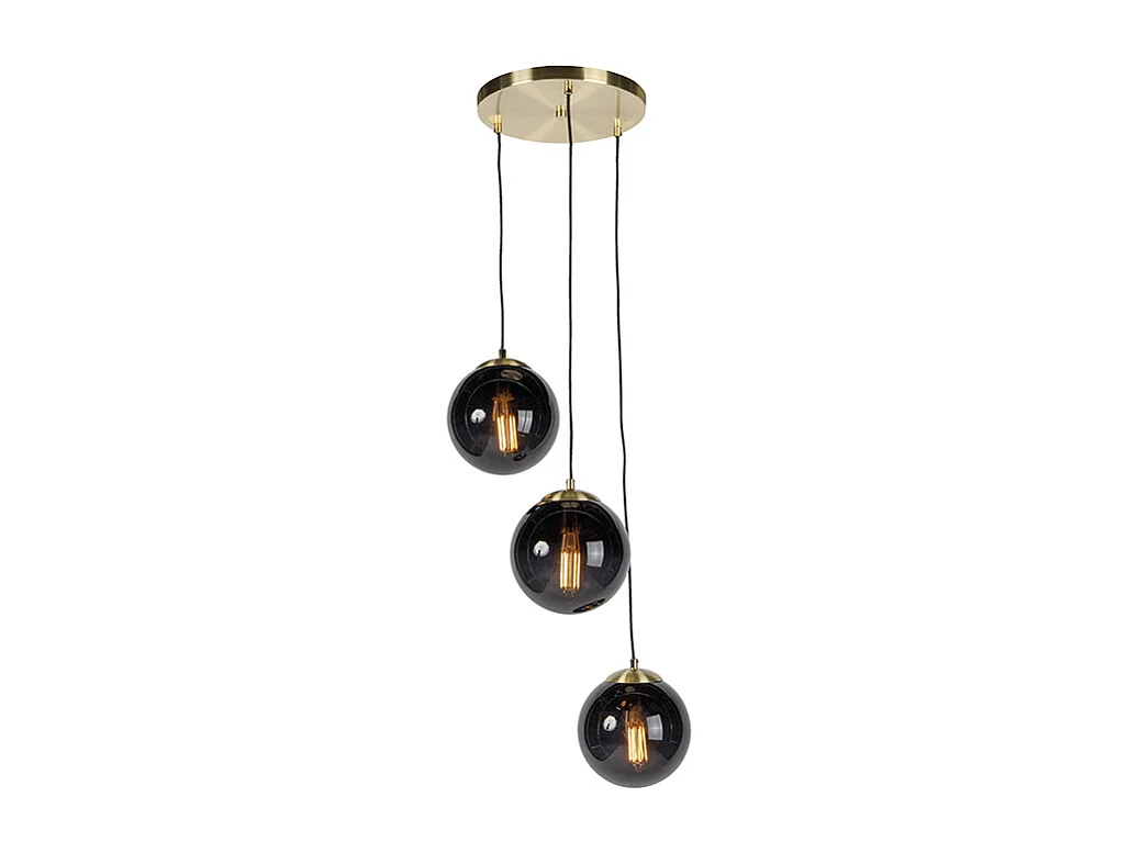 Lampe suspendue au-dessus de la table de chevet à côté du lit, chambre, lampe art déco tendance, verre