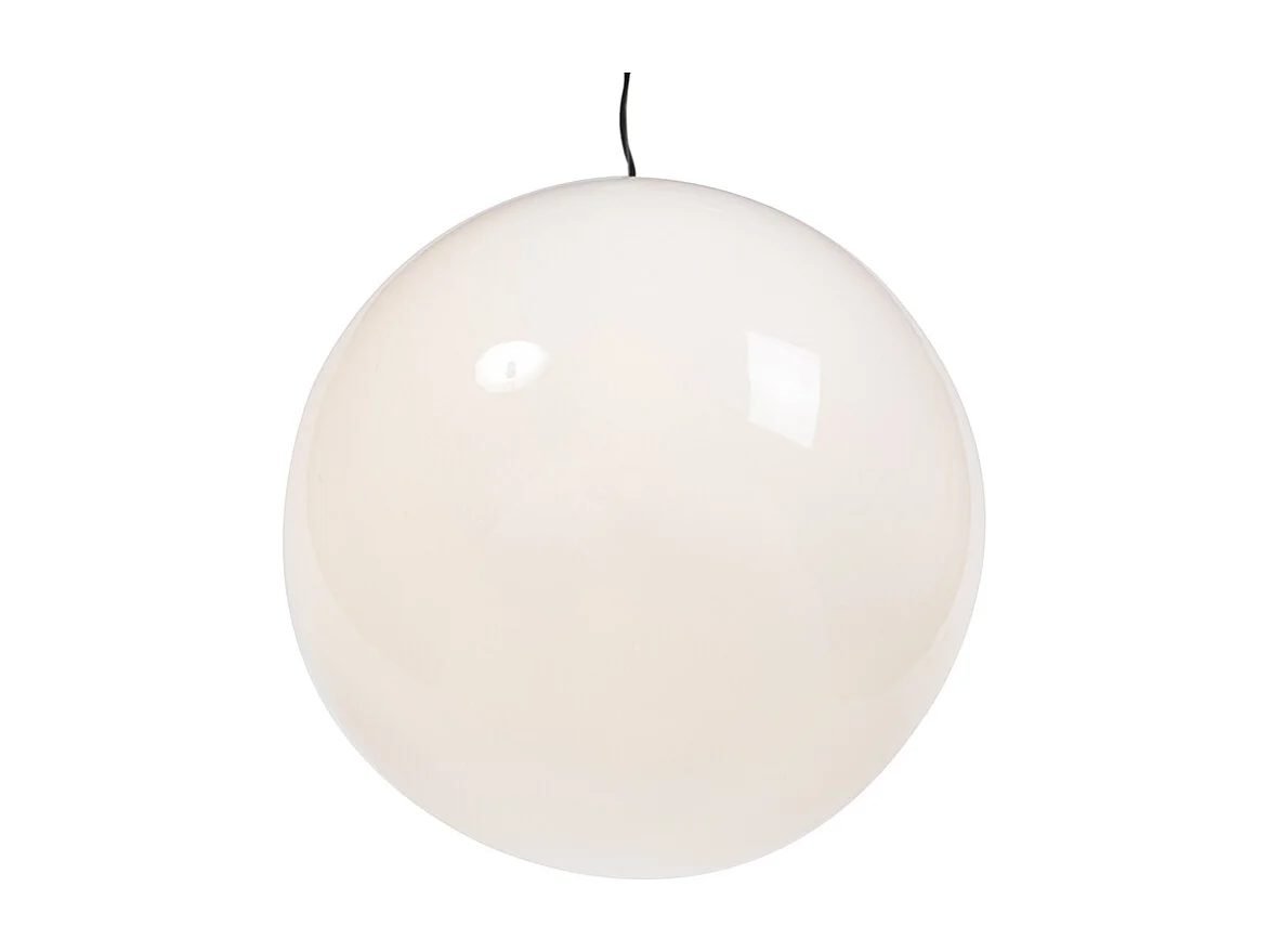 Suspension scandinave en verre opale 50 cm - Ball 50