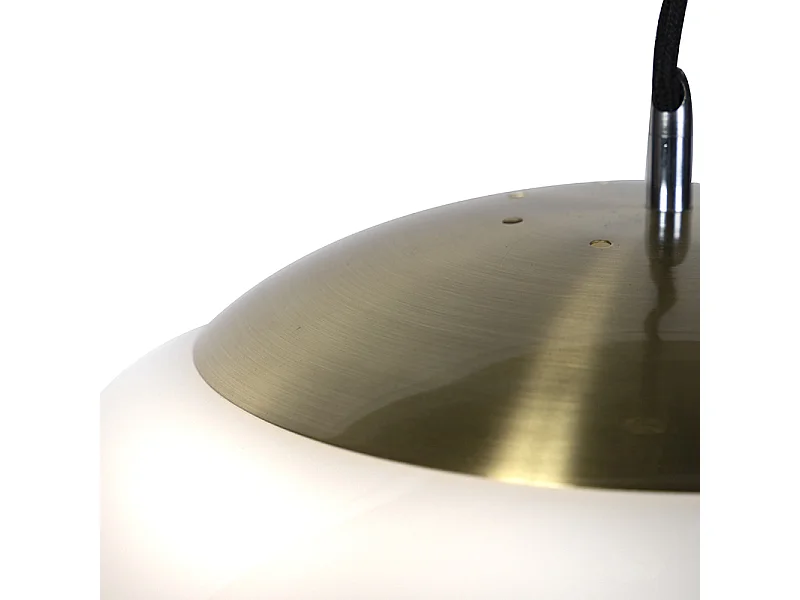 Suspension scandinave en verre opale 50 cm - Ball 50