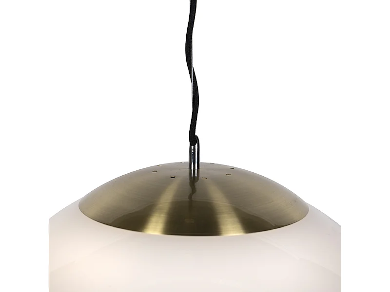 Suspension scandinave en verre opale 50 cm - Ball 50