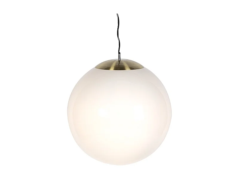 Suspension scandinave en verre opale 50 cm - Ball 50