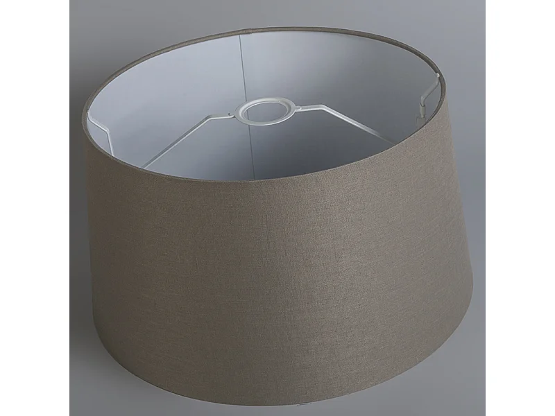 Lampe suspendue moderne noire avec abat-jour 45 cm taupe - Combi 1