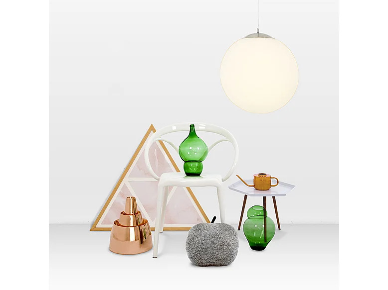 Suspension moderne en verre 40 cm - Ball