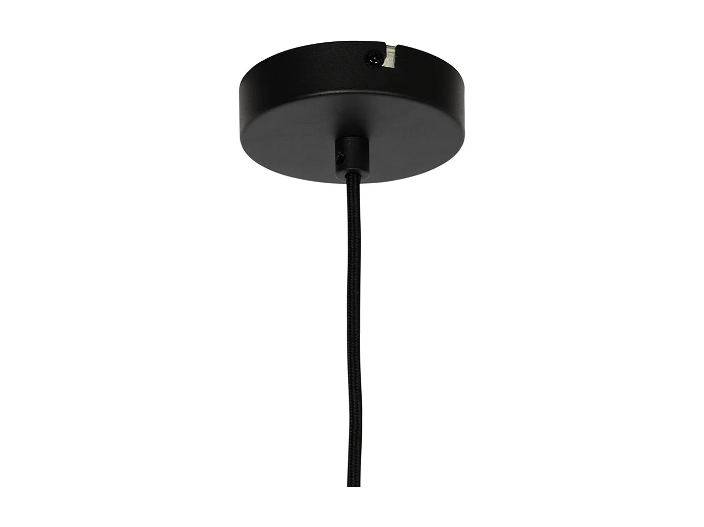 Lampe à suspension moderne noire avec verre fumé - Drop