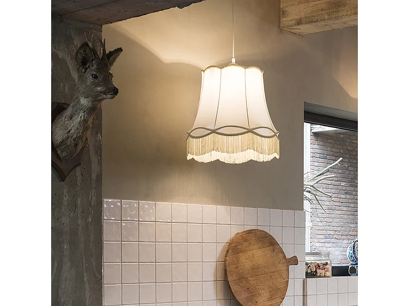 Suspension rétro crème 45 cm - Granny