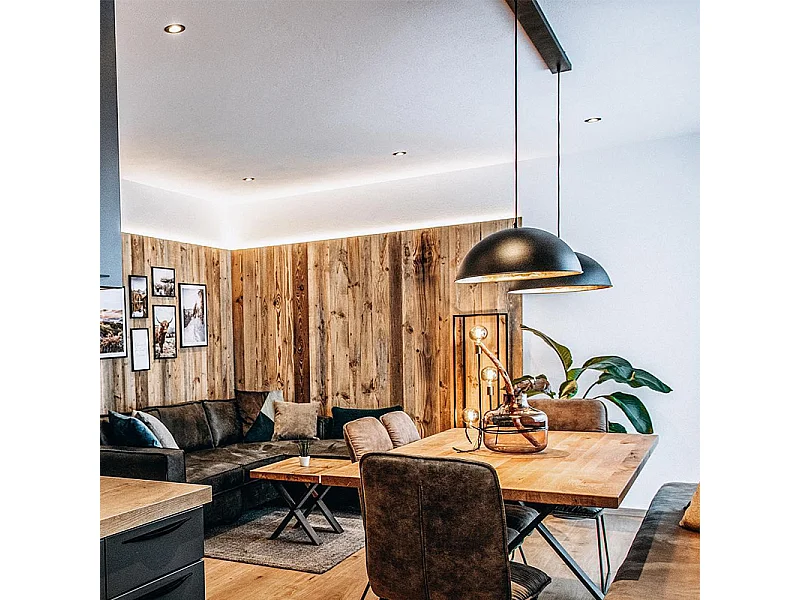 Suspension industrielle noire avec or 2 lumières - Magnax