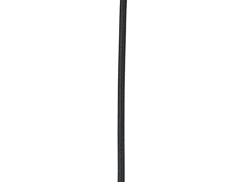 Suspension industrielle noire avec or 2 lumières - Magnax