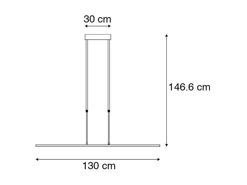 Suspension noire avec or avec LED dimmable - Bold